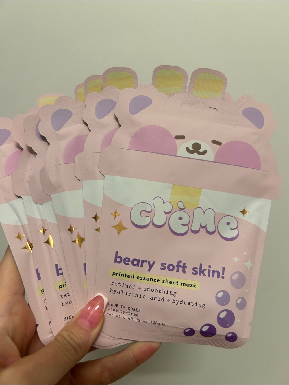 The Creme Shop (NWT) Beary Soft Skin Sheet Mask — Set of 24